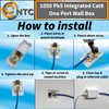 1050 Pk5 Integrated Single Port Cat6 Wall Mounted Box -