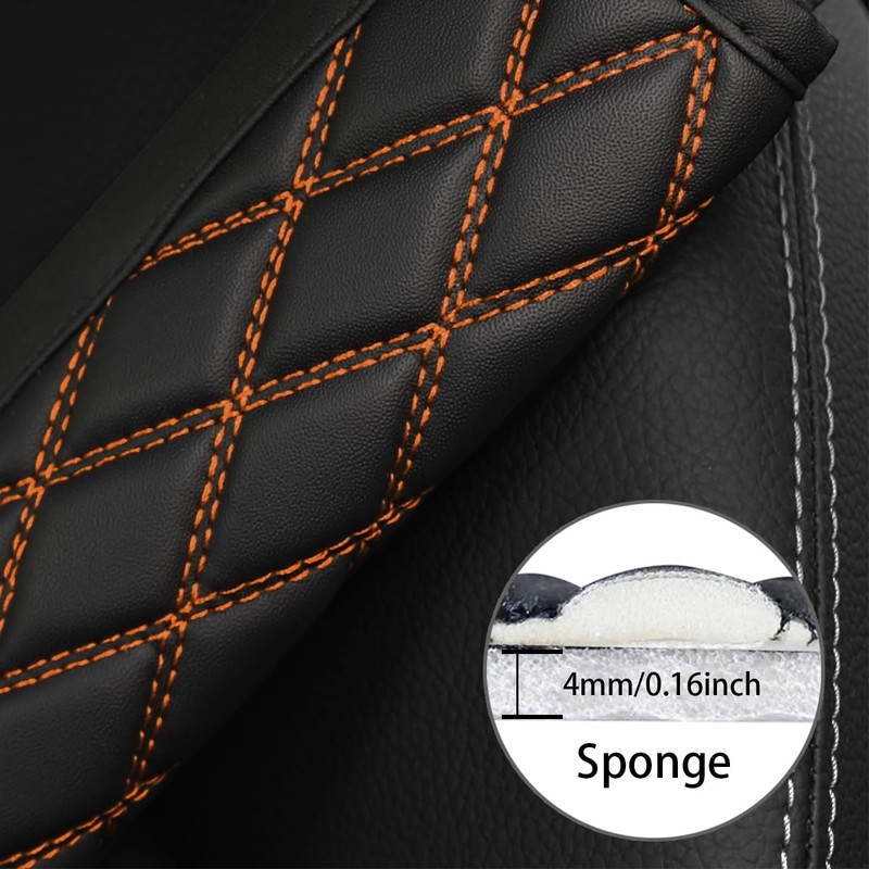 Bittwee Car Seat Belt Pads, 2PCS Leather Seatbelt Covers Protect