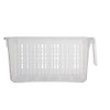 Set Of 6 Clear Storage Caddy Baskets With Handle Easy