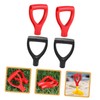 LALAFINA 4pcs D Shaped Grip Handle for Shovels Portable Replacement