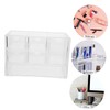 Mobestech Makeup Desk Organizer with Stackable Drawers Transparent Cosmetic Storage