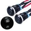 JIQI 2 x 12 mm Locking Waterproof Pressure Switch 12