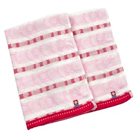 Imabari Biscot Face Towel, Pink, 13.4 x 30.7 inches (34 x 78 cm), Set of 2
