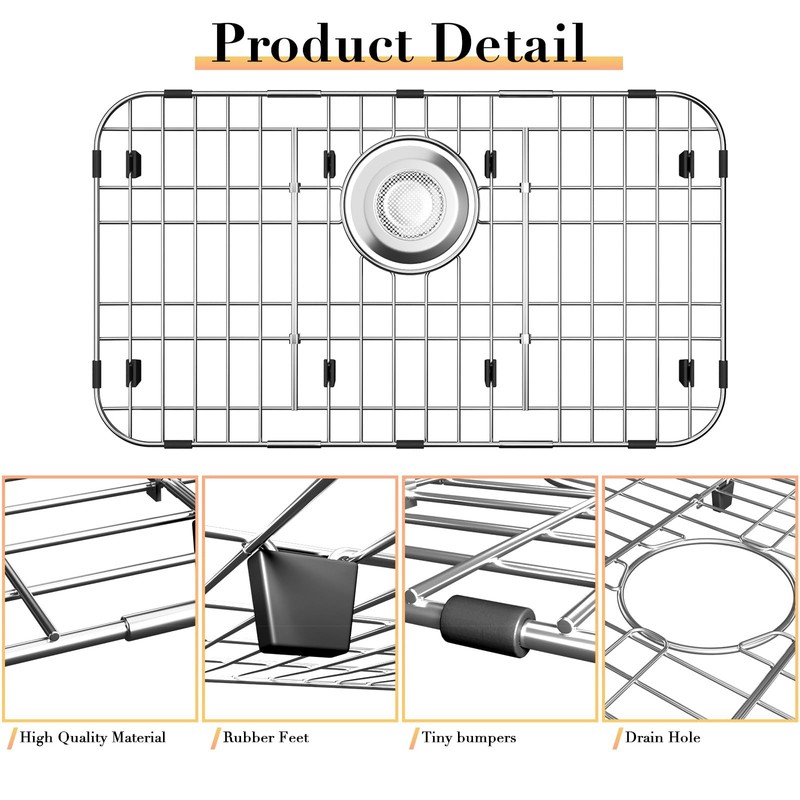 jkxoo 23’’ x 13’’ Sink Protectors for Kitchen Sink, Stainless