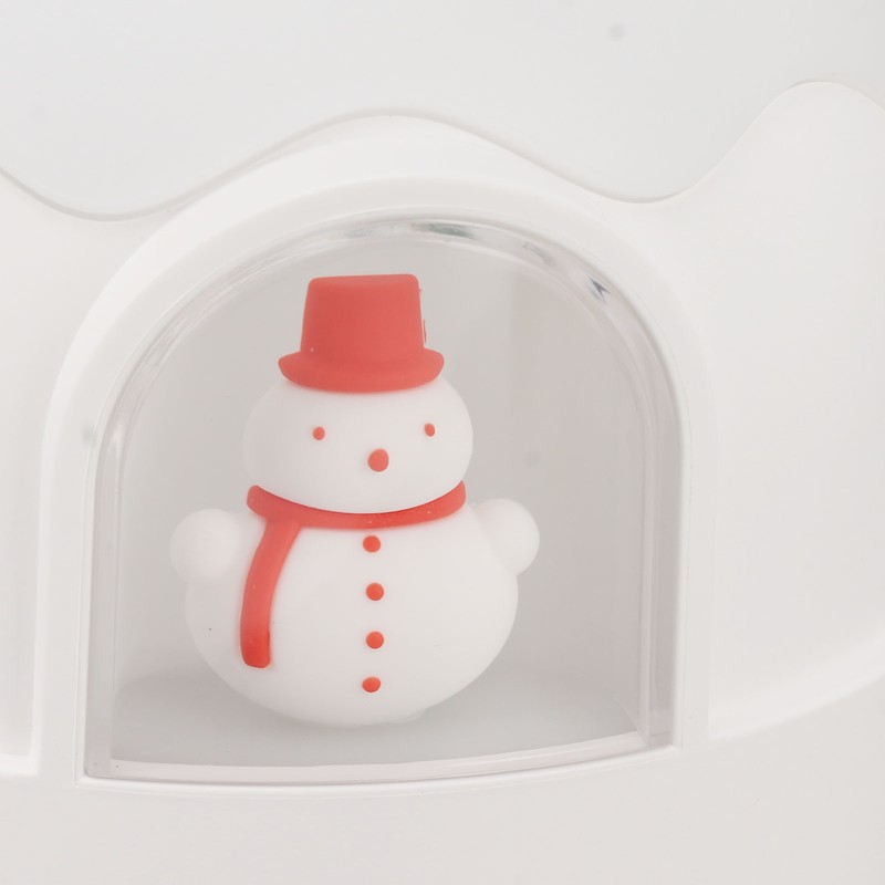 Small Humidifier 350ml Desktop Humidifier Snow House Warm Light USB