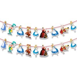 Seyal Alce in Wondrlnd Garland Decoration – Magical, Whimsical Party Decor for a Wonderland-Themed Celebration