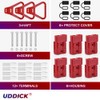 Uddick 6PCS 175A Battery Quick Connector with Dust Cover and