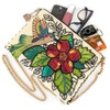 Mary Frances Women's Wing It Hummingbird Beaded Handbag Floral Embroidered