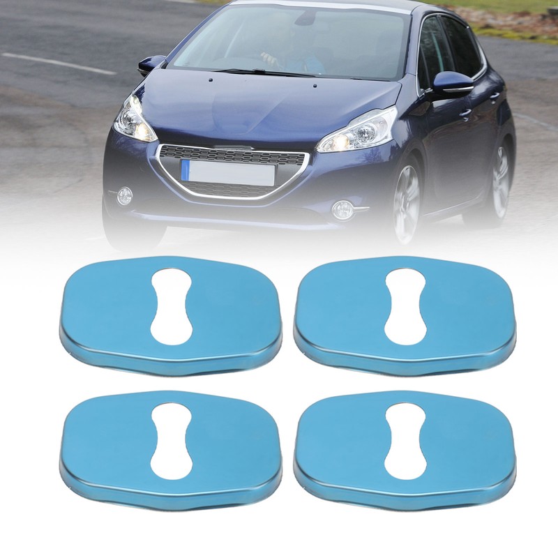4PCS Door Lock Striker Cover Stainless Steel Strong Protection Replacement