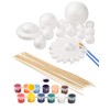 Pllieay Solar System Model Foam Ball Set Includes 14 Polystyrene