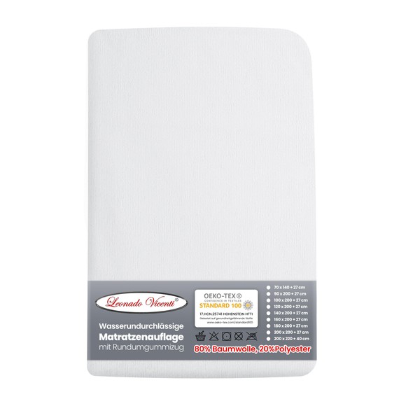 Leonado Vicenti Mattress Protector 90 x 200 cm Pack of