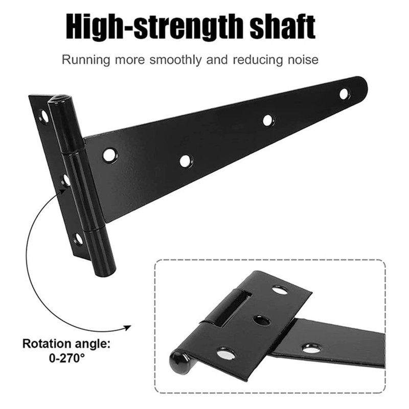 2 Pack Heavy Duty T-Hinges 8 Inch (200mm), Tee Hinge
