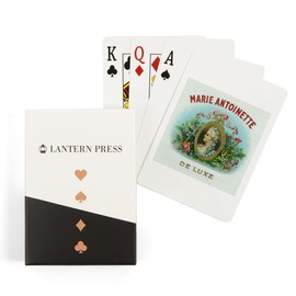 Lantern Press Marie Antoinette De Luxe Brand Cigar Box Label (52 Playing Cards, Poker Size Card Deck with Jokers)