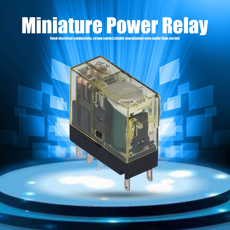 10Pcs Power Relay Miniature Thin Electronic Component 2 NO 2