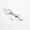 TOPASION Creative Metal Corkscrew Shark Beer Bottle Opener Keychain Pendant