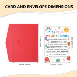 Valentine Kids Cards Gifts, Valentine Day Gifts for Kids Classroom Cute Back to School Card Bulk for Boys Girl 1st 6th Grade School Supplies for Girls Dorm Room Essentials for Guys Encouragement Card