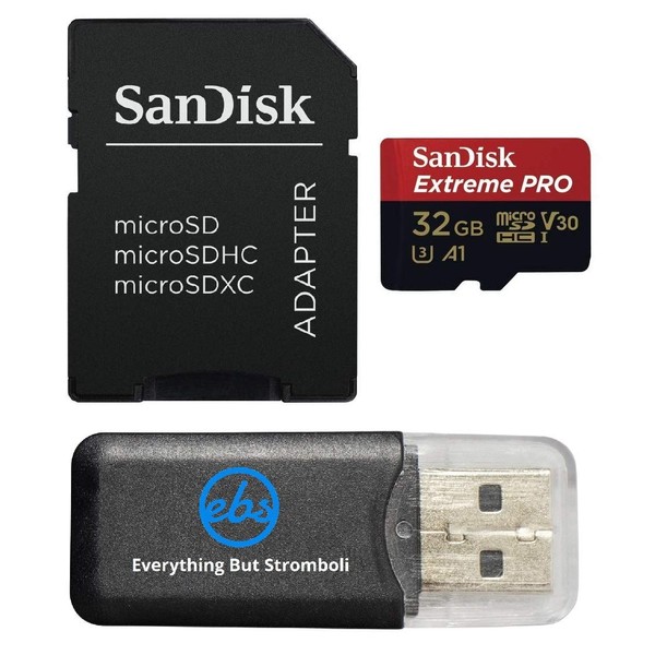 SanDisk Extreme Pro 32GB U3 A1 V30 microSDHC Card Compatible