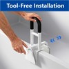Bathtub Safety Rail, Bathtub Handle Grab Bar with Non-Slip Grip