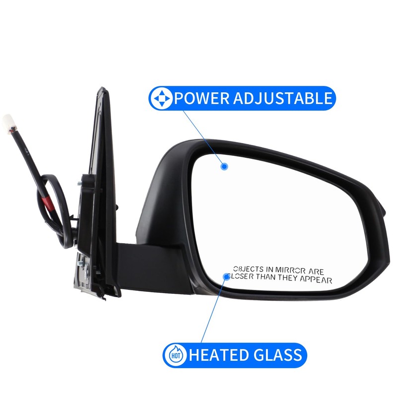 Topraco Passenger Right Side Mirror fit for Toyota 4Runner 2014-2023