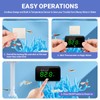 MoonOrange Digital Aquarium Thermometer, Stick-on Fish Tank Thermometer with LED