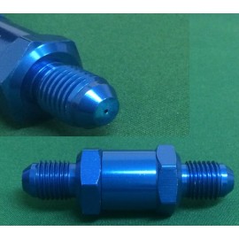 ROUGH TERRAIN 4AN -4AN AN4 TURBO OIL FEED LINE FILTER with .04" OIL RESTRICTOR BLUE