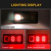 WUSHIXAN 2Pcs Triple Tail Lights 36 LED, Rectangle Vertical or