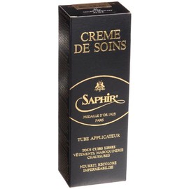 SAPHIR Medaille d'Or 1925 Creme de Soins Shoe Cream Polish with Foam Applicator Cream Tube - 75 mL / 2.53 Oz - Black