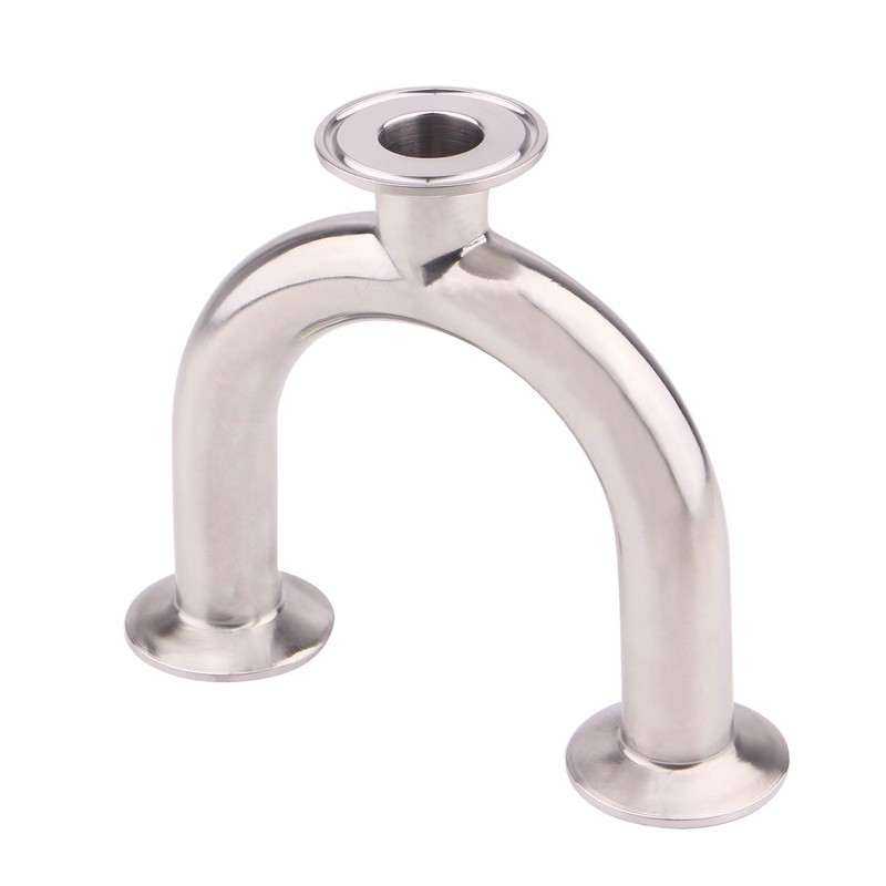 DERNORD 3 Way U Sanitary Ferrule Pipe Fittings Tri-Clamp Type