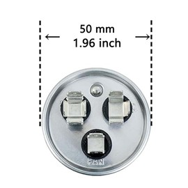 BOJACK 55+15 uF 55/15 MFD ±5% 250V CBB65B Dual Run Circular Start Capacitor for AC Motor Run or Fan Start or Condenser Straight Cool or Heat Pump air Conditioner