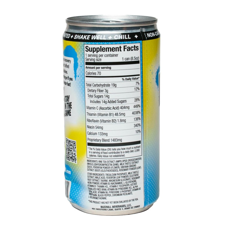 BuzzKill Post Celebration Recovery Drink, Bounce Back Berry, Feel Better