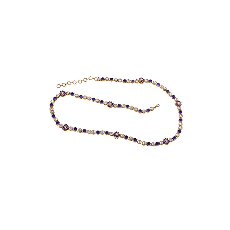 I Jewels Cadena de cintura para el ombligo chapada en