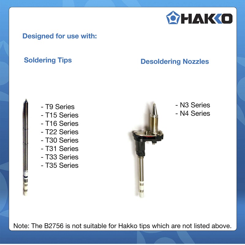 Hakko B2756 Soldering Tip Holder Stand for T9 T15 T16