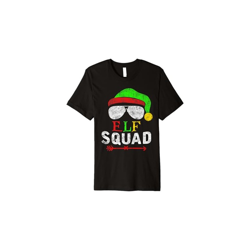 Elf Family Christmas Matching Pajamas Xmas Elf Squad Premium T-Shirt