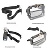 Clear Fanny Pack for Stadium Events with Adjustable Strap, Clear