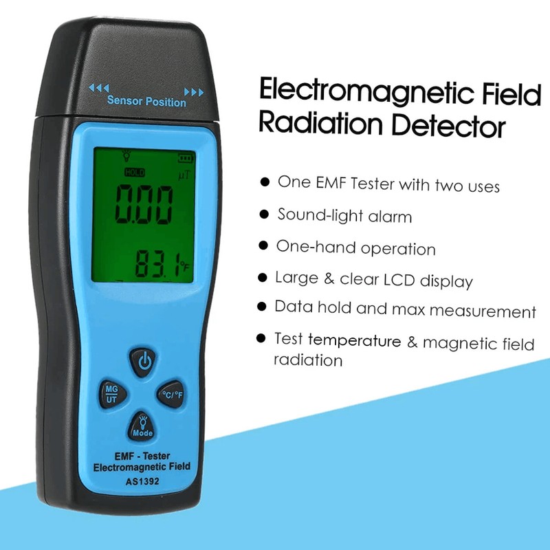Handheld Mini Digital LCD EMF Tester Electromagnetic Field Radiation Detector