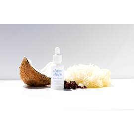 Three Ships Dew Drops Mushroom Hyaluronic Acid + Vitamin C Serum – As Seen on Dragon's Den - Vegan Facial Serum Brightens + Plumps Skin – Intensive Natural Face Serum for All Skin Types, 30ml