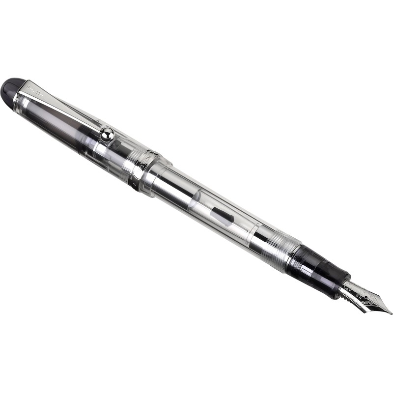 PILOT Custom 74 Fountain Pen, Clear Barrel, Fine Nib (60455)