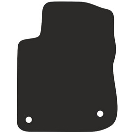 Wielganizator Car Mat - Suitable for Peugeot 208 I Hatchback 2012-2019 - Velour - Car Accessories - Car Floor Mats - Floor Mat Car - 1 Piece - Black