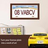 License Plate Frames Wall Decor, Car Number Plate Covers &