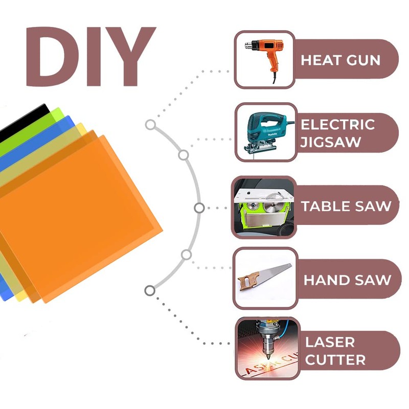 SKYPRO Bright Green Acrylic Sheet 1/8" Thick 12" x 8"