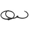 Hordion 50 PCS Binder Rings 1-1/2 Inch, Black Book Rings