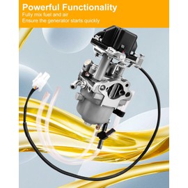 62.130000.00 Carburetor Fit for Ryobi 2000 2300 W Huayi P16D-1 Generac wen Westinghouse Champion 73531i ETQ, Fuel Portable Generato Carburetor Replace 56200-1304B 202801 P16D-1 62523 600943