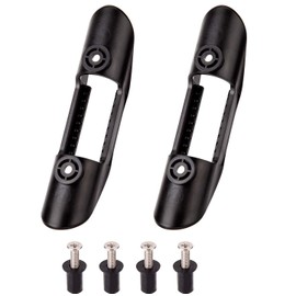 POFET 2 x Kayak Paddle Fixing Clips, Universal Plastic Kayak Paddle Holder, Kayak Paddle Accessories and Fishing Net Clips (4 Screws Included)