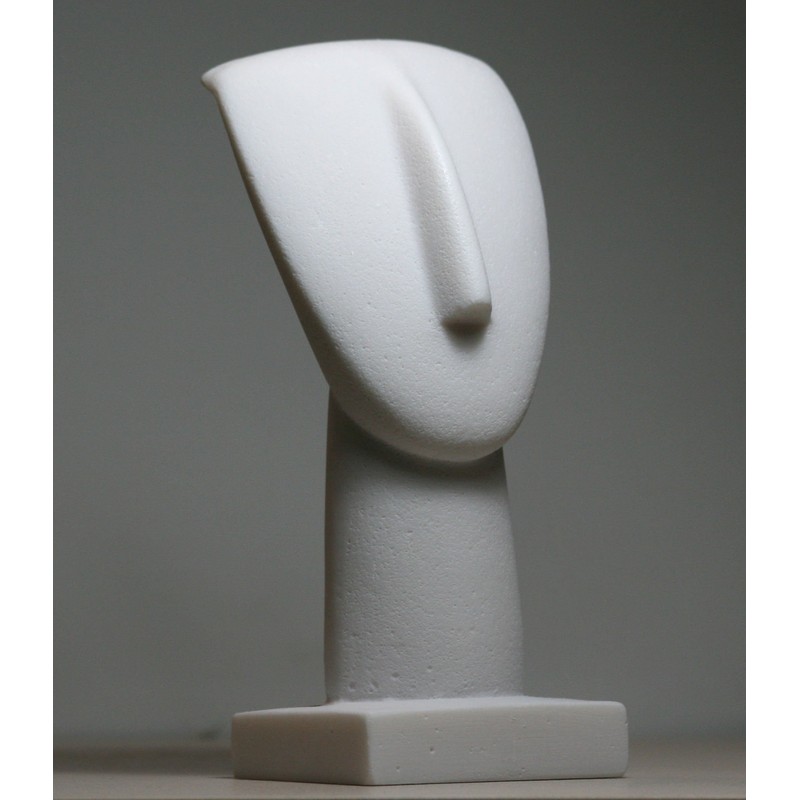 Head of Cycladic Figurine Idol Greek Modern Art Statue Sculpture
