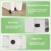 BarnBase 8FT/96(Double 4FT) Bypass Door Hardware, Aluminum Double-Closing Sliding Closet