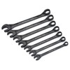 Crescent 7 Piece X6 Black Oxide Spline Open End Ratcheting