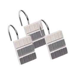 Popular Bath Modern LINE, Shower Hooks, Grey