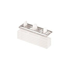 Prime-Line N 6661 Nylon Adjustable Floor Guide and Carpet Riser, White and Metallic (Single Pack)