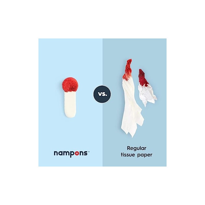 Nampons para hemorragias nasales – Tapones nasales para epístaxis (paquete