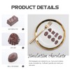 Ciieeo 8pcs Fake Chocolate Props Simulated Chocolates Models Bulk Faux